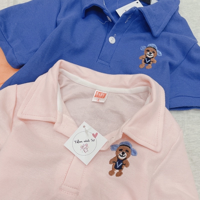 Áo thun Polo cổ bẻ  cho bé trai bé gái (14-23kg) - TIỆM NHÀ SU