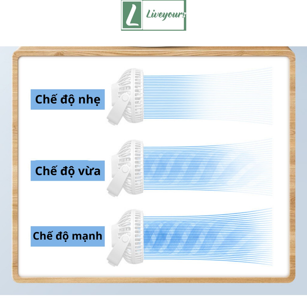 Quạt Mini | Quạt Kẹp Bàn Thích hợp cho dân Văn Phòng, Xoay 360 độ, Kẹp chắc chắn – Siêu Mát - Quạt tích điện mini | BigBuy360 - bigbuy360.vn