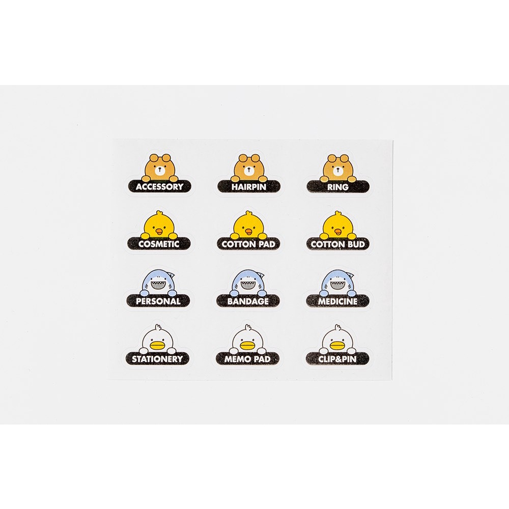 Hộp Ngăn Kéo Mini ARTBOX Hàn Quốc 6 Ngăn Có Nhãn Dán Đi Kèm