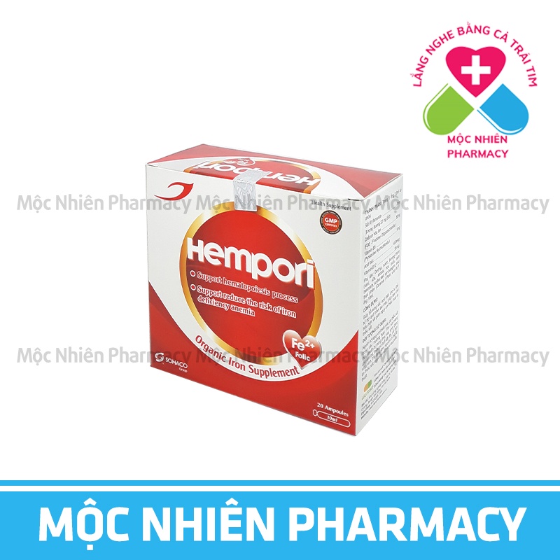 Sắt Dạng Nước, Hempori, Bổ Sung Sắt Cho Phụ Nữ Mang Thai, Cho Con Bú, Trẻ Đang Phát Triển, Trẻ Thiếu Máu, Thiếu Sắt