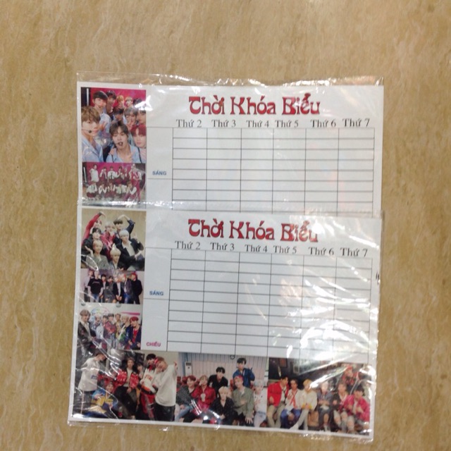Thời khoá biểu kpop idol