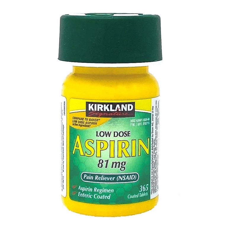 COMBO 2 HỘP ASPIRIN 81 KIRKLAND CỦA MỸ