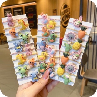 Vỉ 10 dây buộc tóc cho bé gái