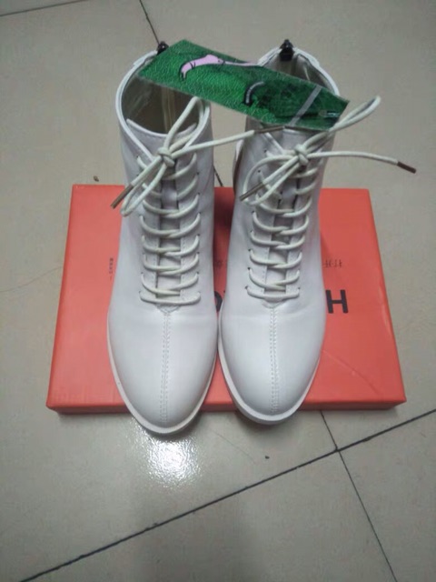 Giày Bốt cổ lửng Martin, bốt buộc dây, đế cao 3.5cm, chất da mềm (Video +Ảnh Thật) | BigBuy360 - bigbuy360.vn