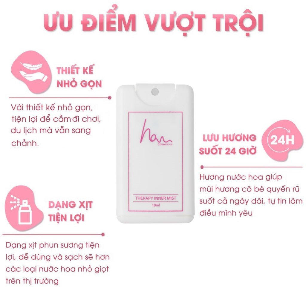 Nước hoa vùng kín H.A.N Therapy Inner Mist 10ml