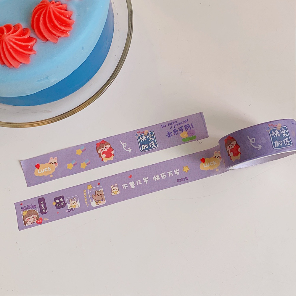 Băng keo giấy washi htnawgtnawga tiết trang trí sticker dán sổ và nhật ký đa năng cute