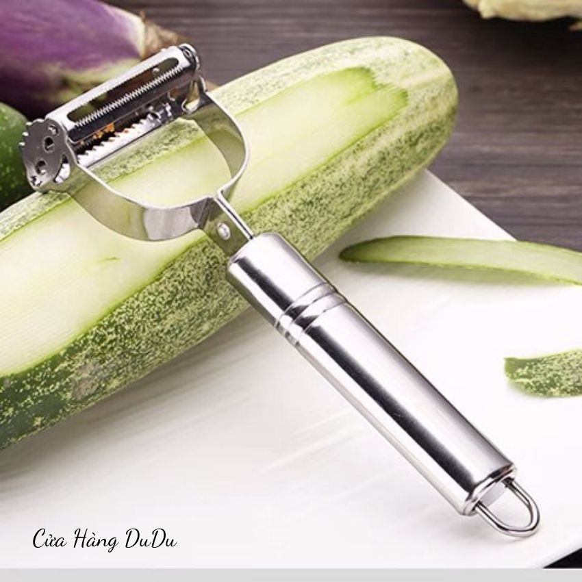 🌻 Nạo Sợi Inox Đa Năng 2in1  Nạo Củ Quả 2 Đầu Inox Siêu Bền NC5031 🌻