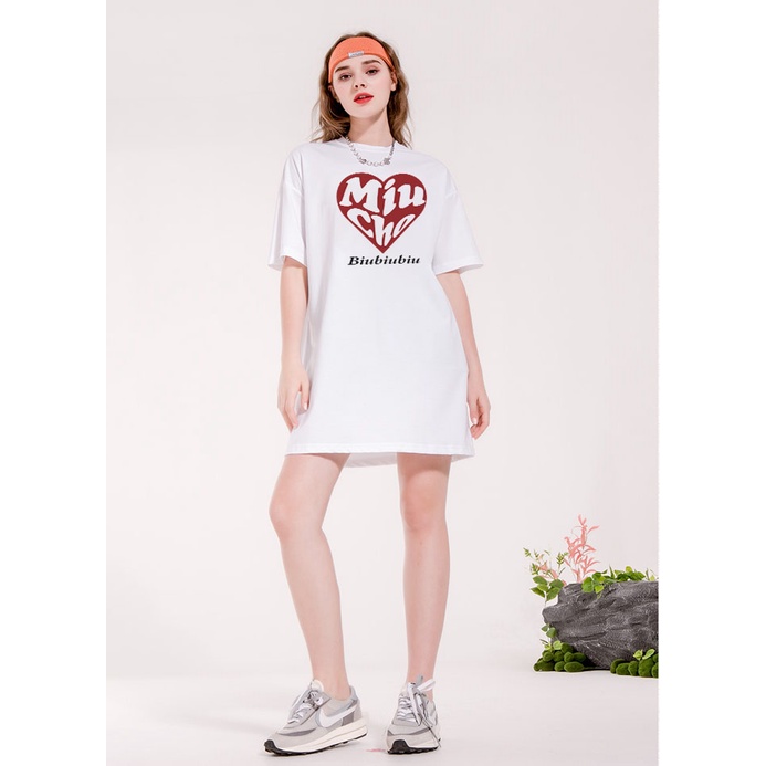 Đầm suông dài tay lỡ vintage nữ cổ tròn chất cotton bigsize DT002 Miucho in brand name