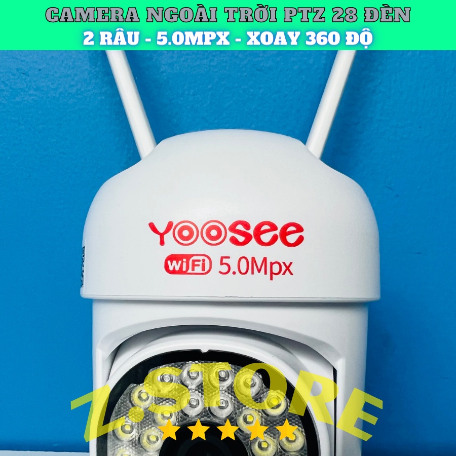 Camera IP Yoosee Ngoài Trời PT28 FullHD Tiếng Việt - Xoay 360 và Thẻ 32 Gb