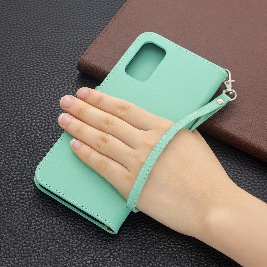 Bao da điện thoại nắp lật có ngăn đựng thẻ cho Xiaomi Mi 11 Lite 11T Poco M3 Pro Redmi K40 Pro Note 10 5g