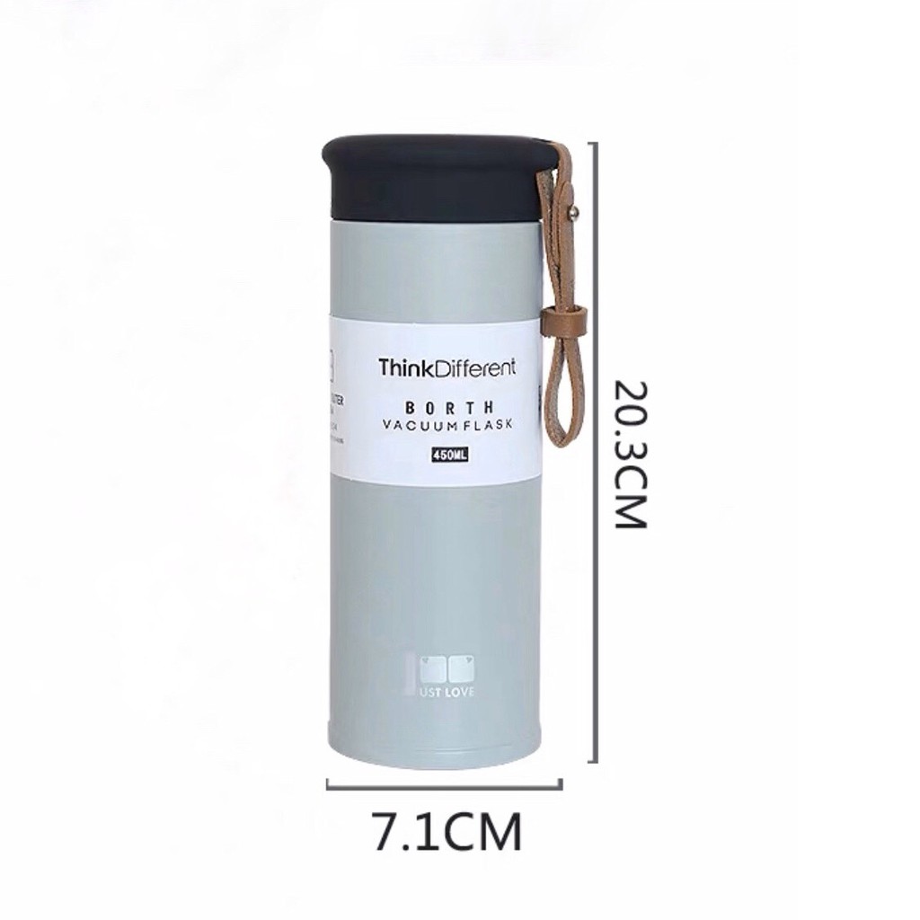 Bình giữ nhiệt Think Different inox 450ml Chia.er