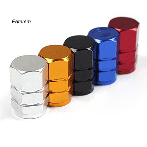 Set nắp đậy van bánh xe hơi bằng hợp kim nhôm thông dụng