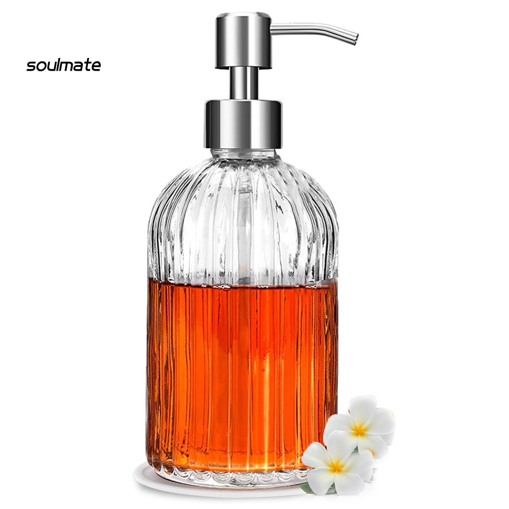 Bình đựng dầu gội/sữa tắm dạng lỏng bằng thủy tinh 400ml