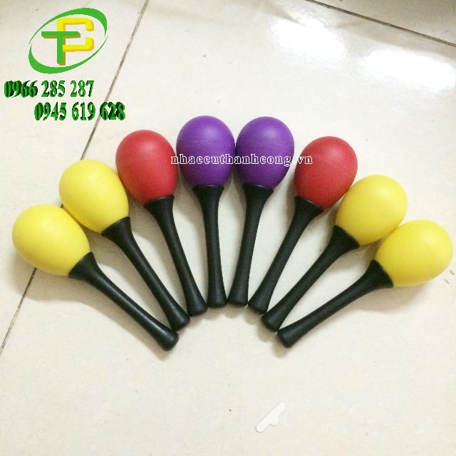 Maraca lắc tay, đùi gà lắc tay, egg shaker, trứng lắc tay (cặp nhỏ)