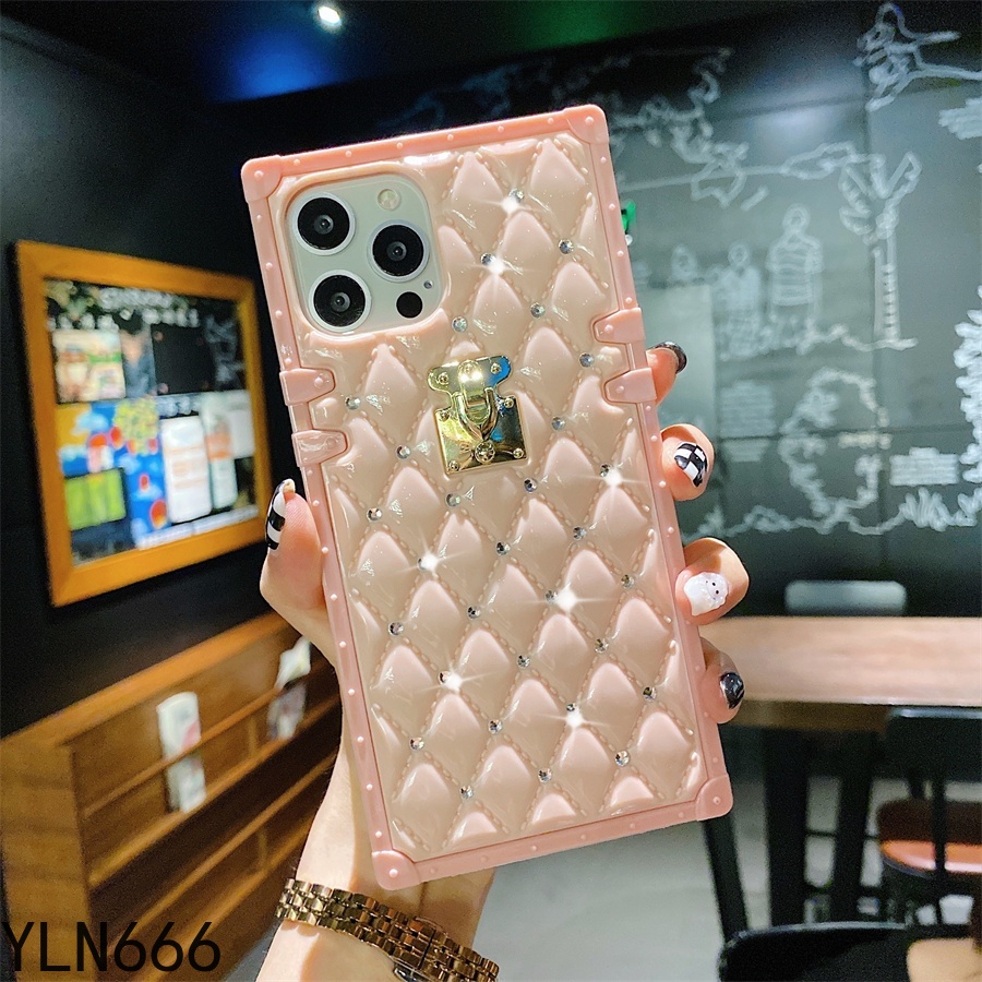 Ốp Điện Thoại Mềm Dáng Vuông Lấp Lánh Cho iPhone 13 13Pro 13Promax 12 12Pro 12promax 11 11Pro Max 14 14PRO Max X XR XS Max 7 8 14 PLUS