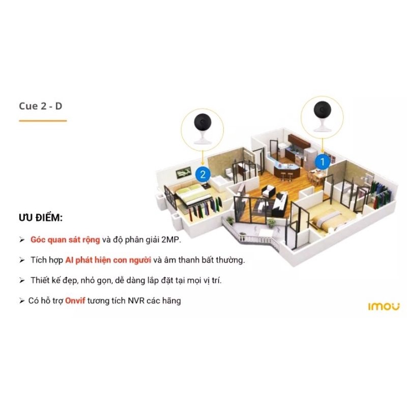 Camera IMOU Cue 2 - C22EP - BH 24 tháng