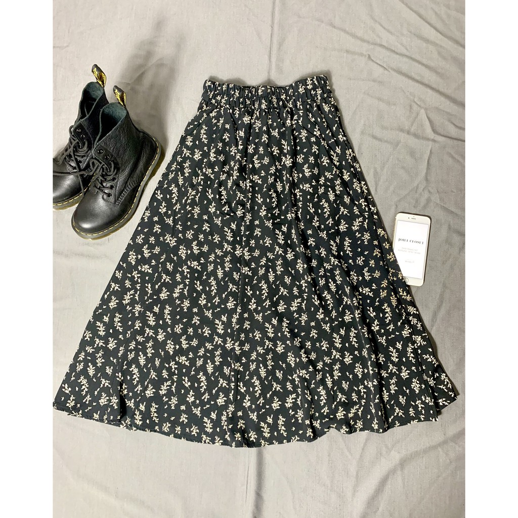 [ Video/Ảnh thật] Chân váy hoa nhí, chân váy hoa vintage dáng dài tiểu thư 2 lớp | BigBuy360 - bigbuy360.vn