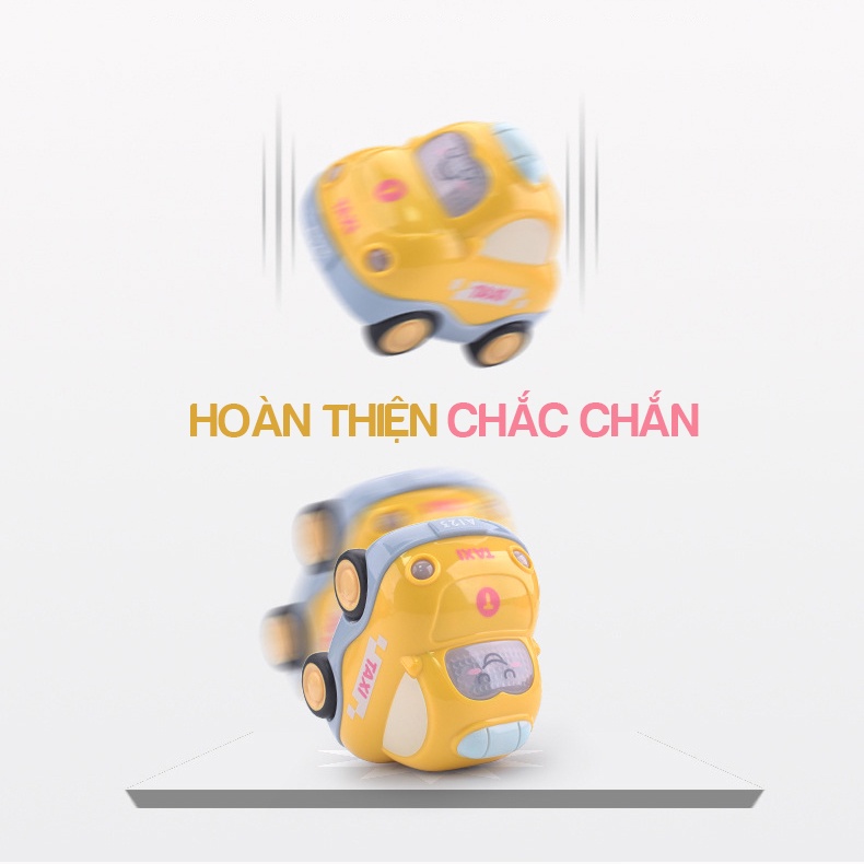 Xe đồ chơi cho bé xe giao thông có nhạc và đèn chạy trớn phong cách hàn quốc XDC20 KIDS GARDEN
