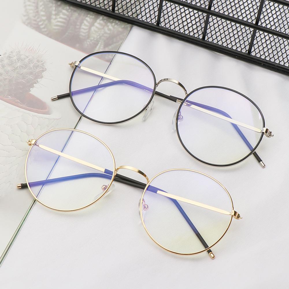 EUTUS Kính Mát Gọng Kim Loại Tròn Siêu Nhẹ