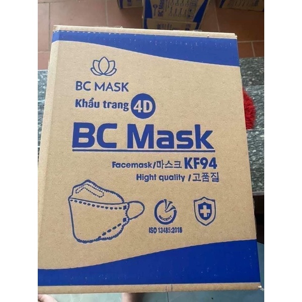 THÙNG 300 cái Khẩu Trang BC MASK KF94 Hàn Quốc 4D Kháng Khuẩn Lọc Bụi
