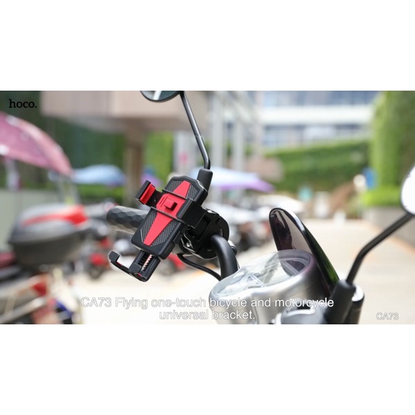 Giá đỡ điện thoại Hoco CA73 kẹp điện thoại gắn trên xe máy xe đạp hàng cao cấp chất lượng