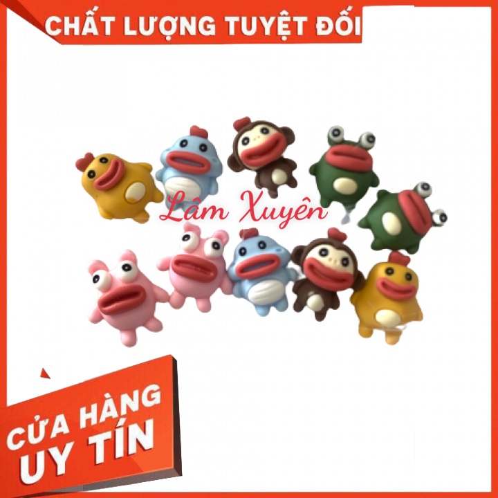 Set trang trí hình thú GIÁ RẺ 1 set trang trí gồm 10 em thú nhỏ, mix đủ kiểu, đủ màu giá sỉ đẹp cho tiệm nail họcvie