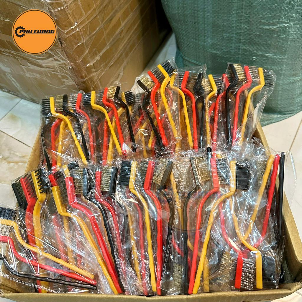 Set 3 bàn chải đa năng vệ sinh &amp; tẩy rửa bụi bẩn, đất cát bám lâu ngày [ Combo 3 Bàn Chải ]