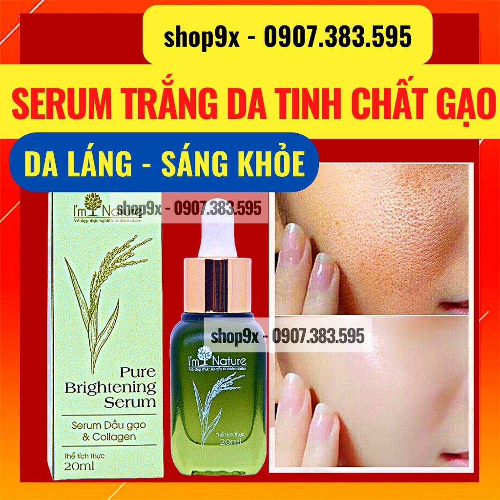 Serum Dầu Gạo &amp; Collagen I'M NATURE – Làm Sáng Và Tái Tạo Da 20ml