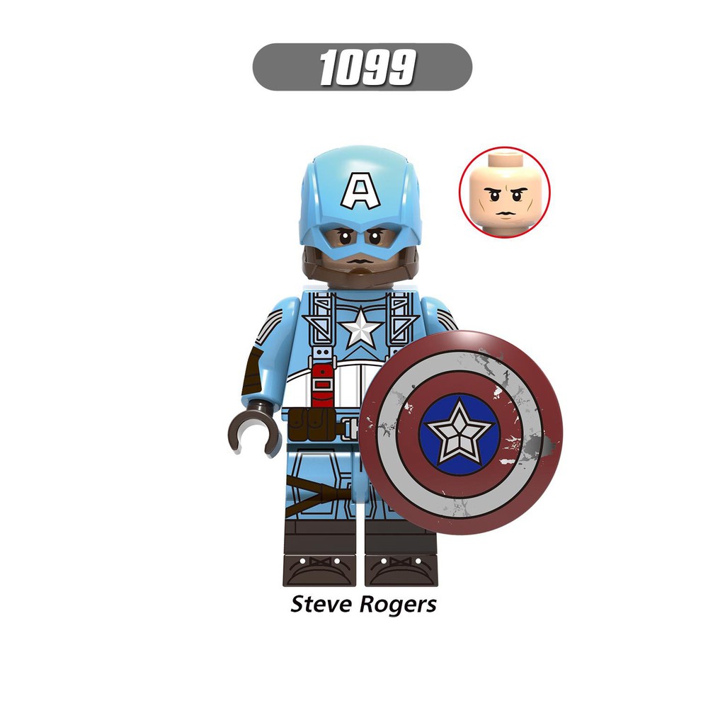 Minifigures Marvel DC Các Mẫu Nhân Vật Captain Steve Rogers Mẫu Ra Siêu Đẹp Của Xinh X0236