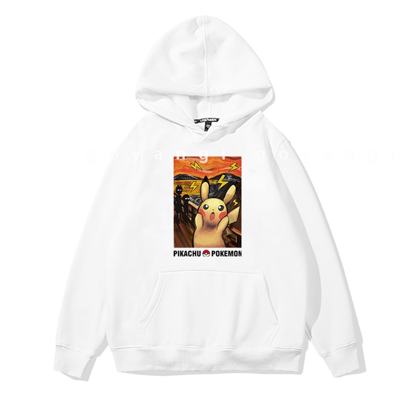 Áo Hoodie GYG Unisex CreamingPika Form Rộng Oversize Phong Cách Hàn Quốc