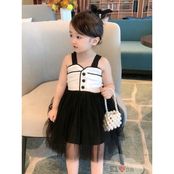Váy bé gái - Váy ren tiểu thư siêu xinh cho bé 1-5 Tuổi - váy ren 2 dây