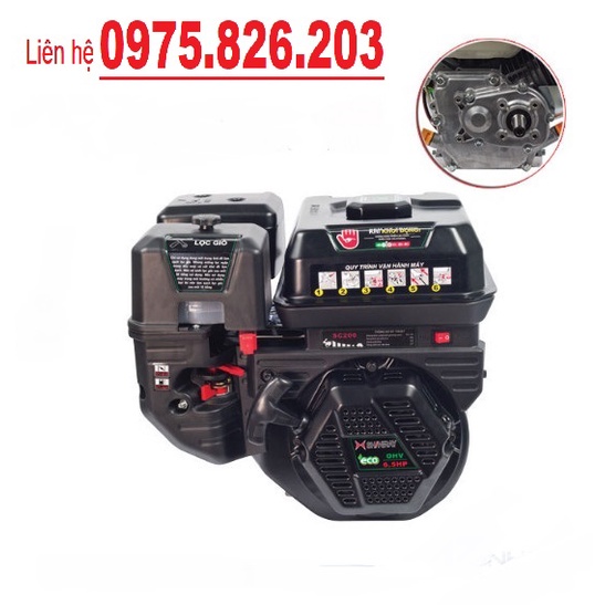 Máy Nổ – Động Cơ Xăng 7.5Hp Shineray SC210 Trục Lệch , Hàng Chính Hãng