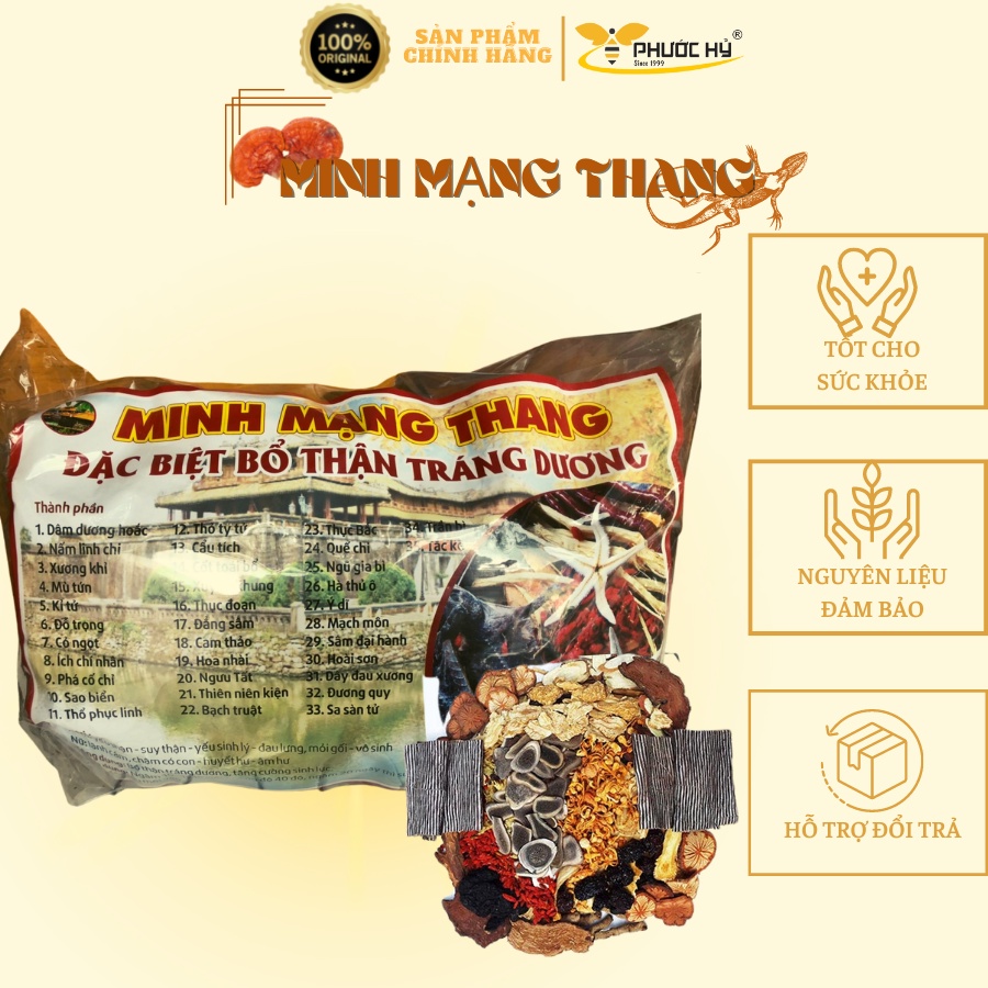 Minh mạng thang 35 vị 2 tắc kè đặc biệt
