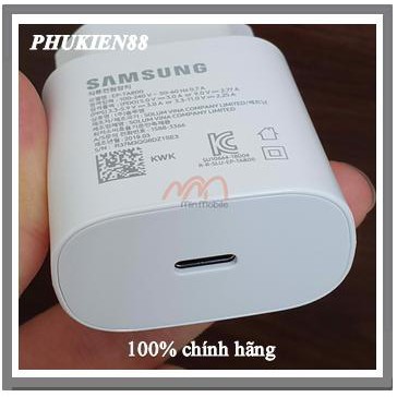 Bộ Sạc Nhanh Samsung 25w PD -[ loại tốt ] noet 10 5G dùng tốt cho tất cả các máy adroi chận sạc TYBE C