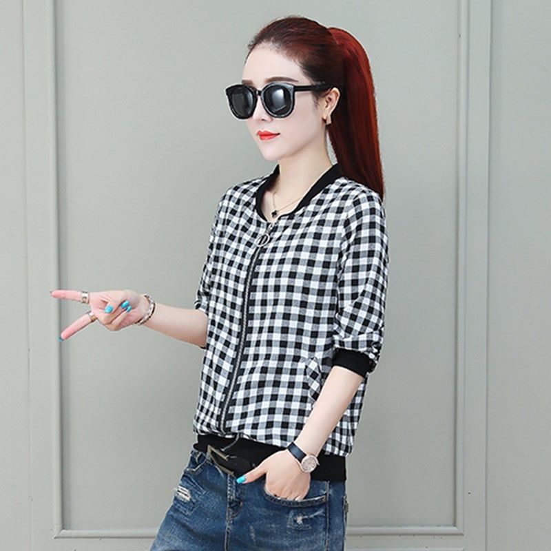 Áo Khoác Bóng Chày Mỏng Phong Cách Mới Cho Nữ