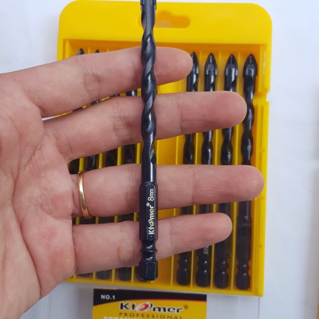Mũi khoan hỏa tiễn đa năng 4 cạnh Ktomer đủ size