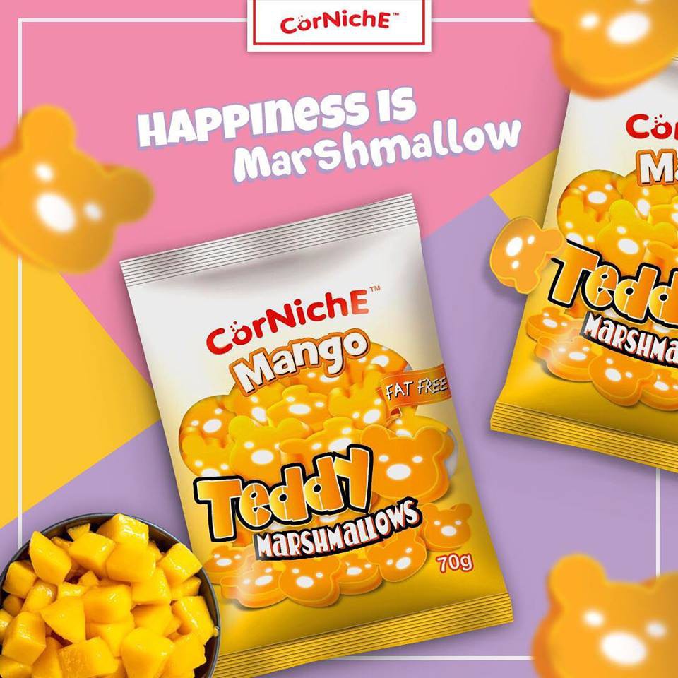 Kẹo xốp Marshmallows hình gấu vị xoài 70g