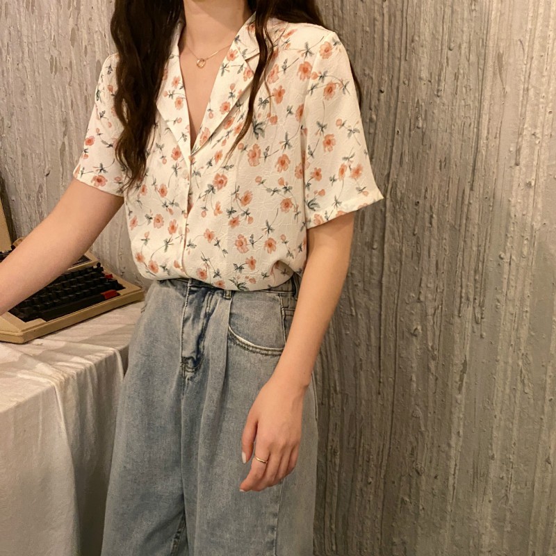 Áo Sơ Mi Voan Ngắn Tay Phong Cách Hàn Quốc Dành Cho Nữ | BigBuy360 - bigbuy360.vn