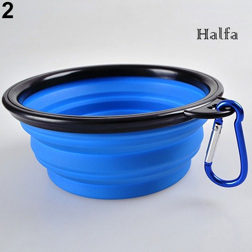 Bát Silicon Gấp Gọn Đựng Thức Ăn / Nước Uống Cho Thú Cưng