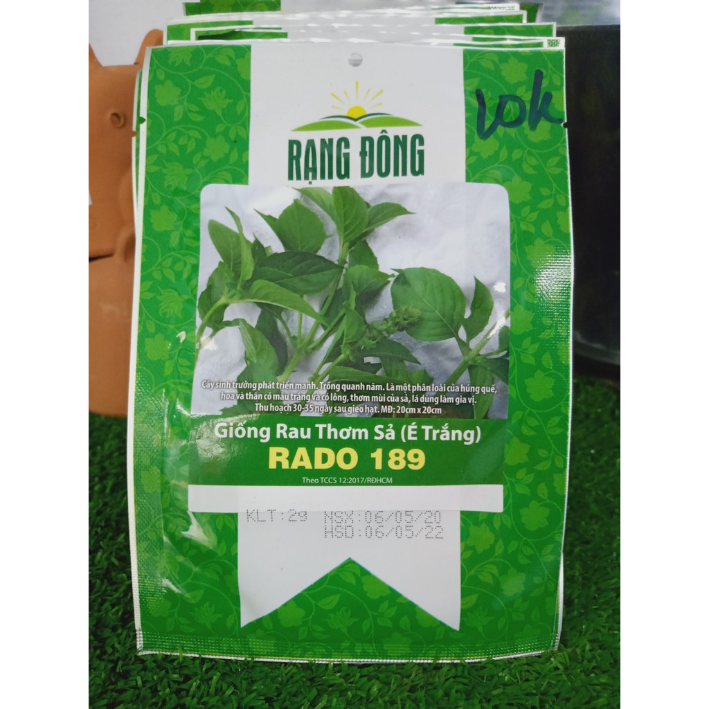 Hạt giống RĐ-Rau thơm sả é (é trắng) 189-10k