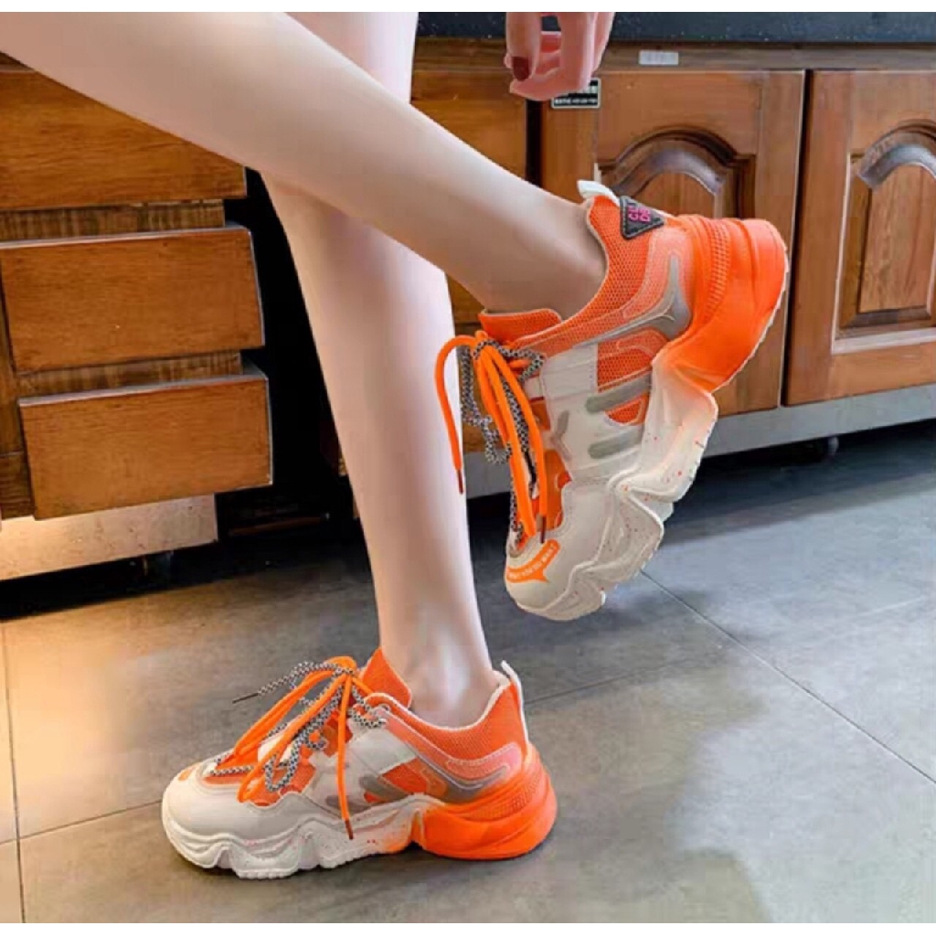 Giày thể thao Freeship Giày thể thao nữ đế sóng loang màu chất đẹp êm chân fullbox 30-2