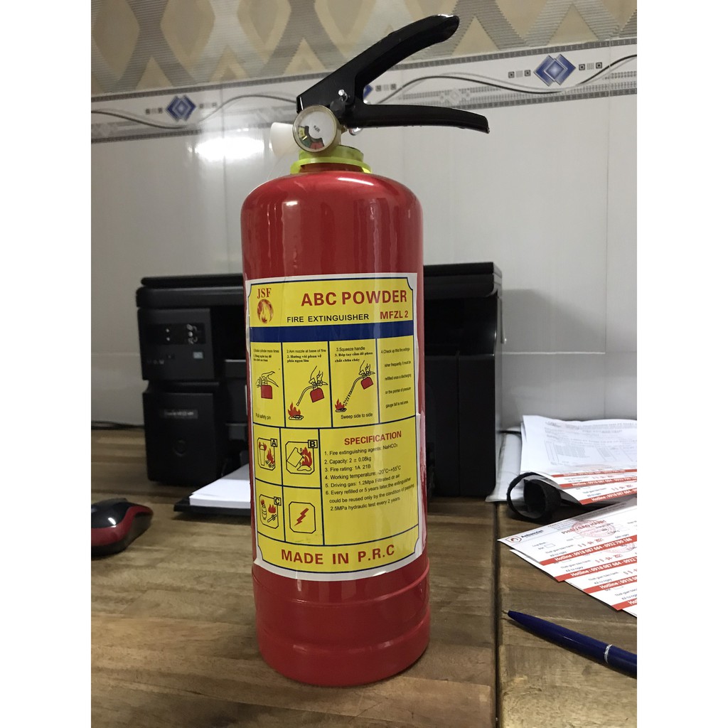 Bình chữa cháy bột ABC 2kg – MFZL2