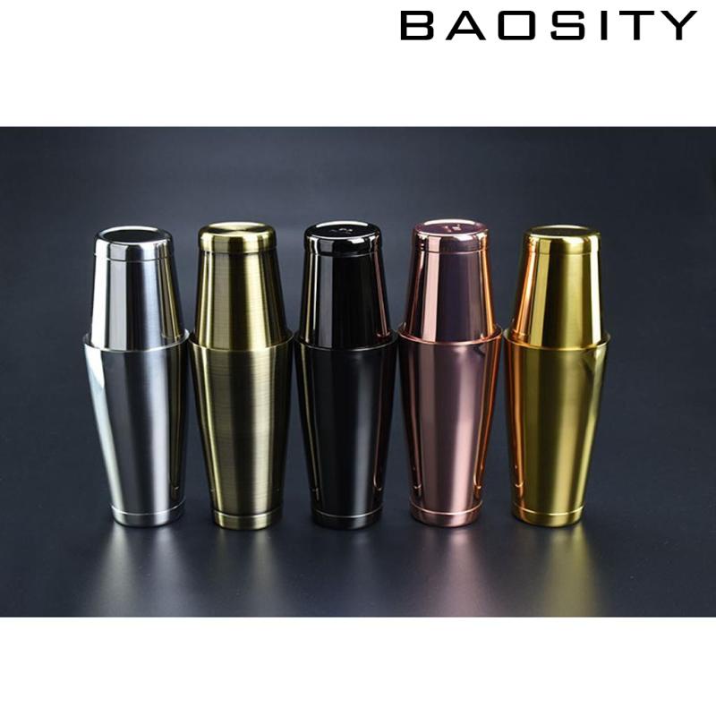 Boston Shaker Boston Tin 800ml & 500ml Set Bar Cocktail Equipment Silver