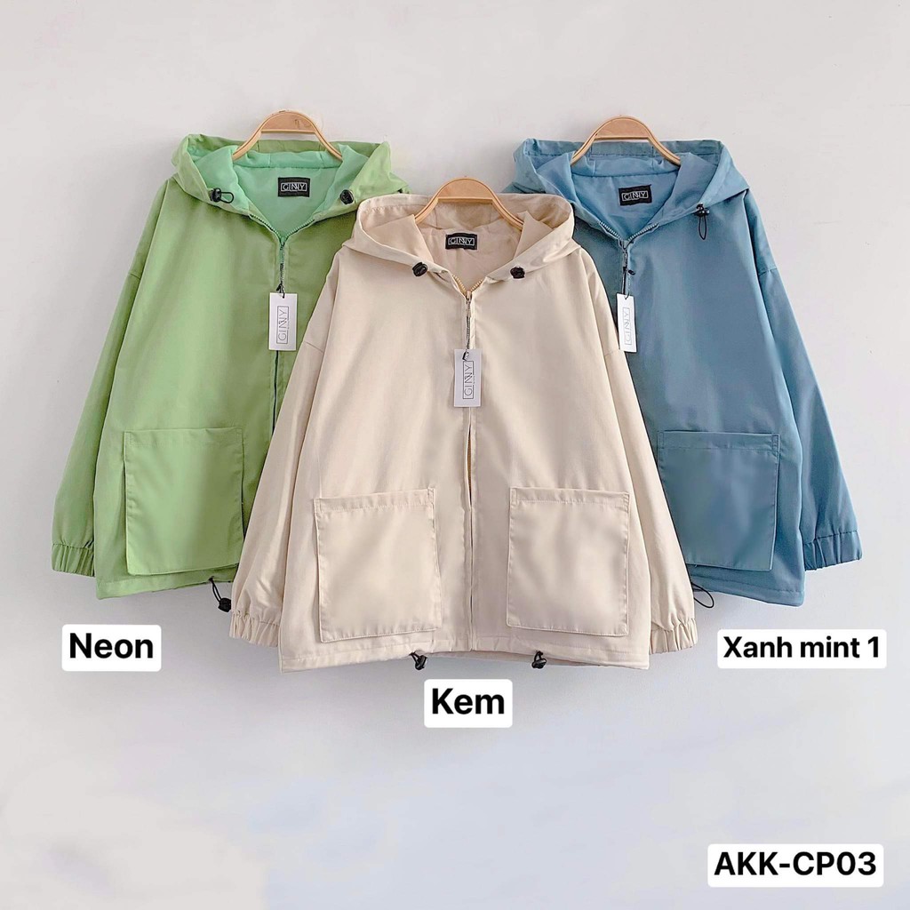 Áo khoác kaki Ulzzang 2 lớp TR| Áo chống nắng 2 lớp có mũ