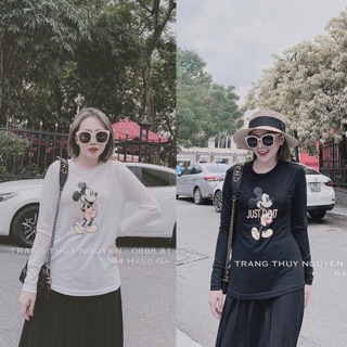Áo thun len tay dài mickey