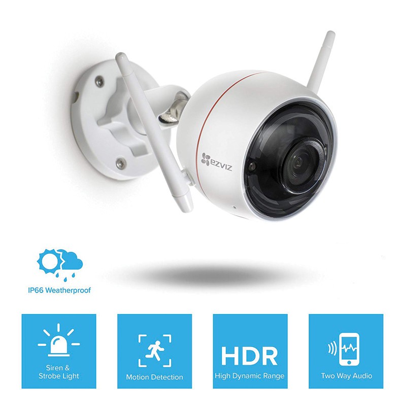 [Hỏa Tốc - HCM] Camera IP Wifi Ngoài Trời An Ninh Gia Đình 360 Độ Ezviz C3N 1080p | Hàng Chính Hãng | BH 24T | LSB Store