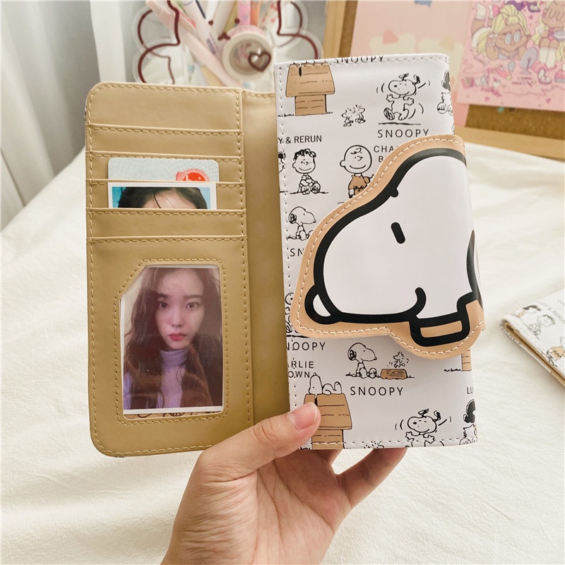 Ví đựng tiền xu in hình Snoopy đáng yêu kiểu Hàn Quốc
