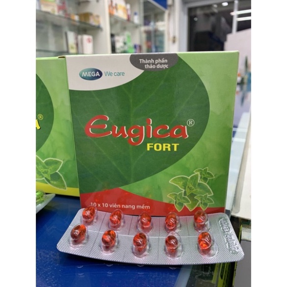 [Chính hãng] Thảo dược Eugica giảm ho - Vỉ 10 viên - ho dầu  Date mới