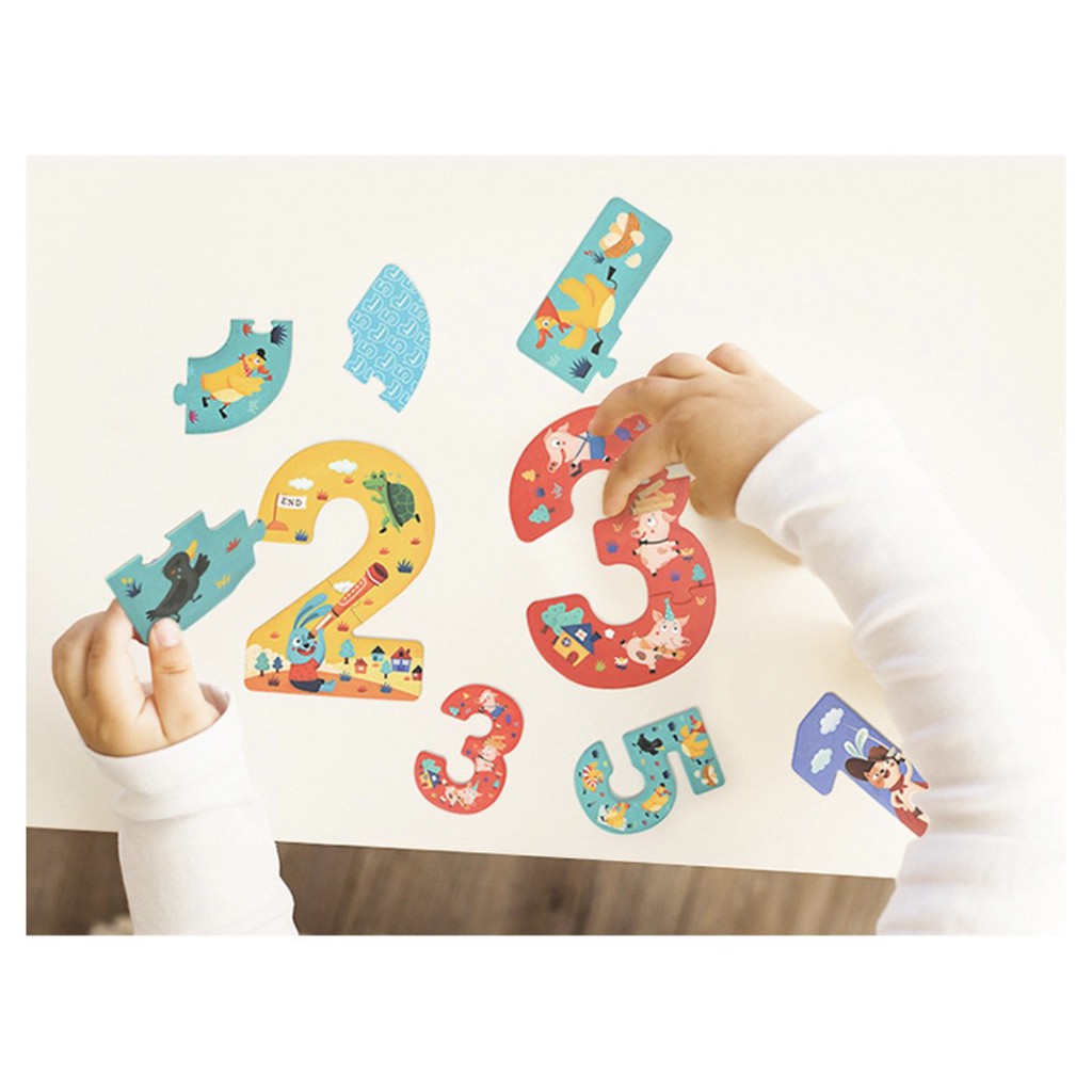 Đồ chơi cho bé 2 - 3 tuổi Bộ xếp hình đầu tiên Mom &amp; Baby Mideer My First Puzzle