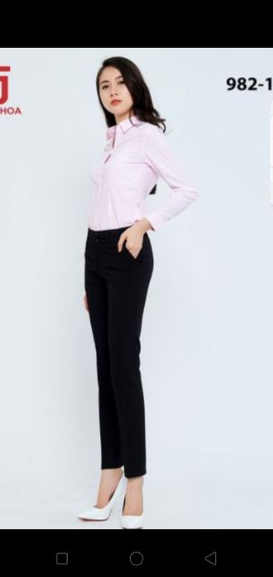 Quần tây Thái Hòa màu đen | BigBuy360 - bigbuy360.vn